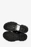 Gucci Black Leather Horsebit Bee Embroidered Platform Loafers Size 37