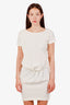 Moschino Cheap & Chic White Drop-Waist Dress Size 4