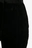 Givenchy Black Velvet Straight Leg Pants Size 36