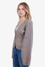Khaite Taupe Cashmere Knit 'Scarlet' Cardigan Size XS