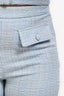 Jason Wu Blue/White Tweed Tank Top and Pants Set Size 8