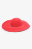 Chapeaux fedora Maison Michel en feutre rouge, taille M
