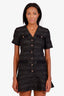 Sandro Black Tweed Wool Cotton Mini Dress Size 34
