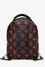 Louis Vuitton Black/Red Coated Canvas Monogram Palm Springs Back Pack