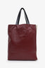 Marni Beige/Burgundy Leather Museo Soft Tote