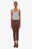 Brunello Cucinelli Brown Cotton Cargo Pants Size 12