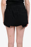 Miu Miu 2023 Black Logo Drawstring Shorts Size 42