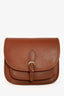 Sezane Brown Leather Roméo Crossbody Bag