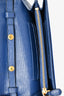 Prada Blue Leather and Nylon Wallet on Strap