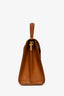 Saint Laurent Cream/Brown Canvas Leather-Trimmed Medium 'Cassandra' Crossbody