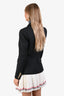 Balmain Black Padded Shoulder Single Gold Button Blazer Size 40