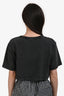 Alexander Wang Grey Cotton Cropped T-Shirt Size S