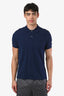 Christian Dior Navy Cotton 'CD' Embroidered Polo T-Shirt Size M