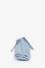 Bottega Veneta Light Blue Leather Trine Angular Clutch
