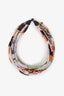 Hermès Multicolour Petit H Silk Flowing Multistrand Necklace