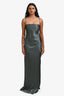 Shona Joy La Lune Grey Ruched Maxi Dress Size 2