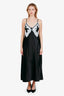 For Love & Lemons Black Lace Slip Midi Dress Size M