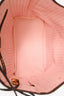 Louis Vuitton 2018 Damier Ebene Rose Ballerine Neverfull MM With Pouch