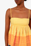 Staud Yellow/Orange Cotton Baby Doll Top Size 0