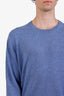 Brunello Cucinelli Blue Cashmere Knit Sweater Size 50 Mens