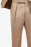 Ralph Lauren Purple Label Beige Linen Herringbone Two-Piece Suit Size 38/32 Mens