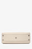 Sac à main Fendi Peek-a-Boo moyen en cuir crème avec poignée supérieure et bandoulière