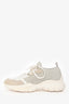 Stuart Weitzman White/Beige 505 Mesh Sneakers Size 37
