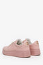 Gucci Pink Leather GG Supreme Tennis Sneakers Size 39
