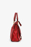 Chloe Red Pebbled Leather Medium Marcie Satchel Bag