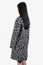 Gucci 2012 Black/White Animal Print Alpaca Coat Size 40