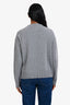 Markus Lupfer Grey Merino Wool Graphic Print Sheep Sweater Size XS