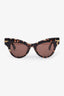 Bottega Veneta Tortoiseshell Cat Eye Sunglasses