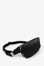 Saint Laurent Black Canvas Leather Trimmed Belt Bag