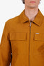 Salvatore Ferragamo Yellow Cotton Zip Up Jacket Size 50 Mens
