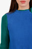 Sacai Blue/Green Wool Sweater Size 1