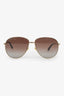 Gucci Brown/Gold Aviator Frame Sunglasses