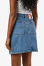 Sandro Blue Denim Rhinestone Mini Skirt Size 2