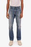 Dolce & Gabbana Light Blue Distressed Straight-Leg Jeans Size 52 Mens