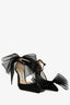 Jimmy Choo Black 'Averly 100' Bow Heels Size 37.5