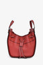 Loewe 2019 Burgundy Grained Leather Mini Hammock Crossbody Bag