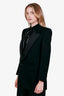 Saint Laurent Black Single-breasted Tuxedo Jacket Size 40