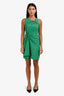 A.L.C. Green Linen Blend Cut Out Sleeveless Mini Dress Size 2