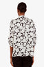 Smythe Black/White Floral Button-Up Top Size M