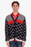 Gucci Black/Red/White Cotton Knit Cardigan Size XXXL Mens