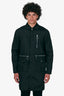 Dsquared2 Black Nylon Zip-up Long Jacket Size 48 Mens