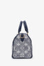 Louis Vuitton Blue Monoglam Jacquard Canvas Speedy Bandouliere 20 W ith Strap