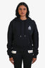 Off-White 2019 Black Cotton 'Flowers' Logo Hoodie Size XS