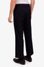Marni Navy Cotton Straight Leg Pants Size 46