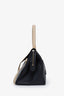 Celine Black/Cream Leather Logo Belt Bag