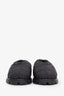 Prada Black Nylon Quilted Padded Slippers Size 11 Mens